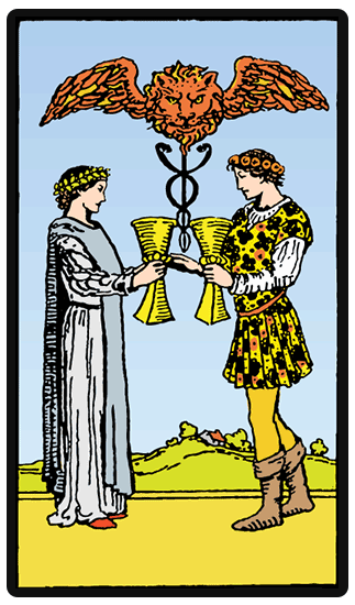 Two of Cups Tarot card