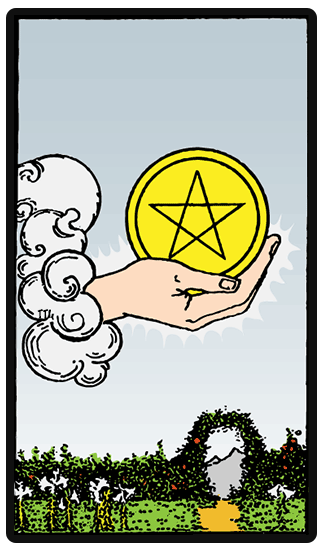 Ace of Pentacles Tarot card