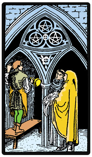 Three of Pentacles Tarot card
