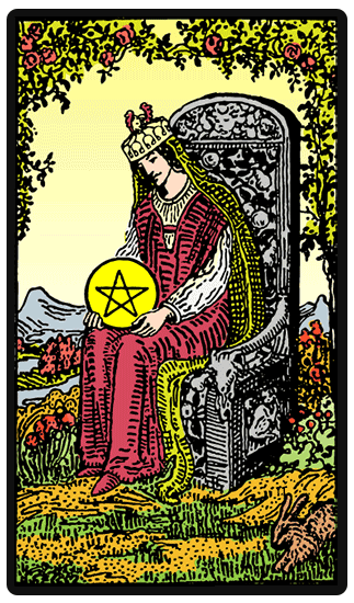 Queen of Pentacles Tarot card
