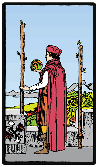Two of Wands Tarot card