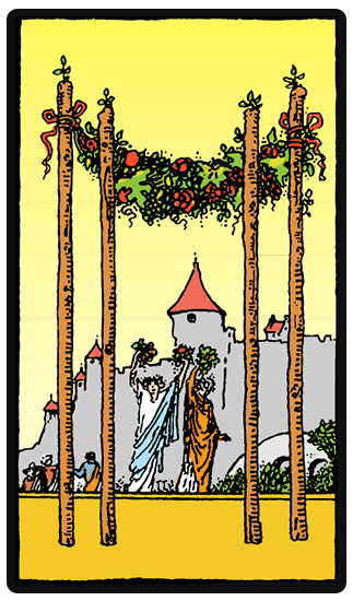 Four of Wands Tarot card