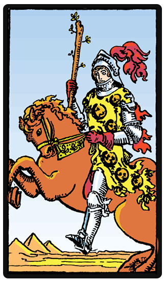 Knight of Wands Tarot card