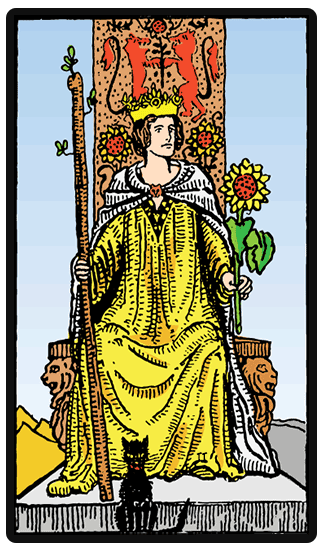 Queen of Wands Tarot card