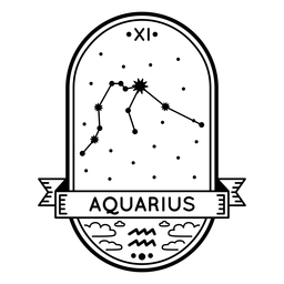Aquarius Zodiac Sun Sign Constellation